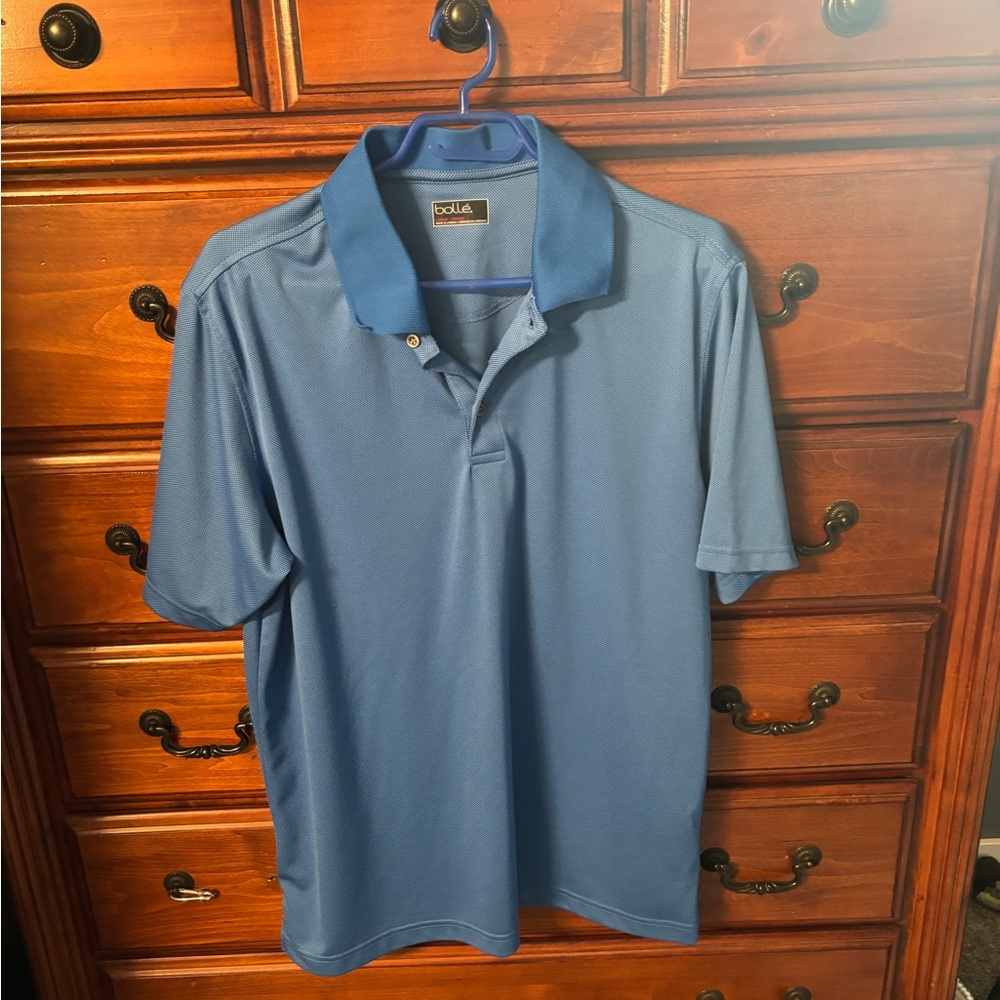 Men’s blue golf shirt Bolle